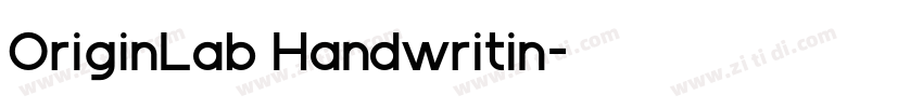 OriginLab Handwritin字体转换